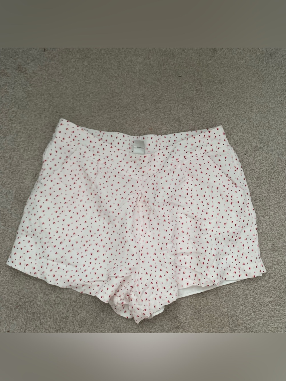 LC Lauren Conrad Disney White Sleep Shorts with Red Dot Print